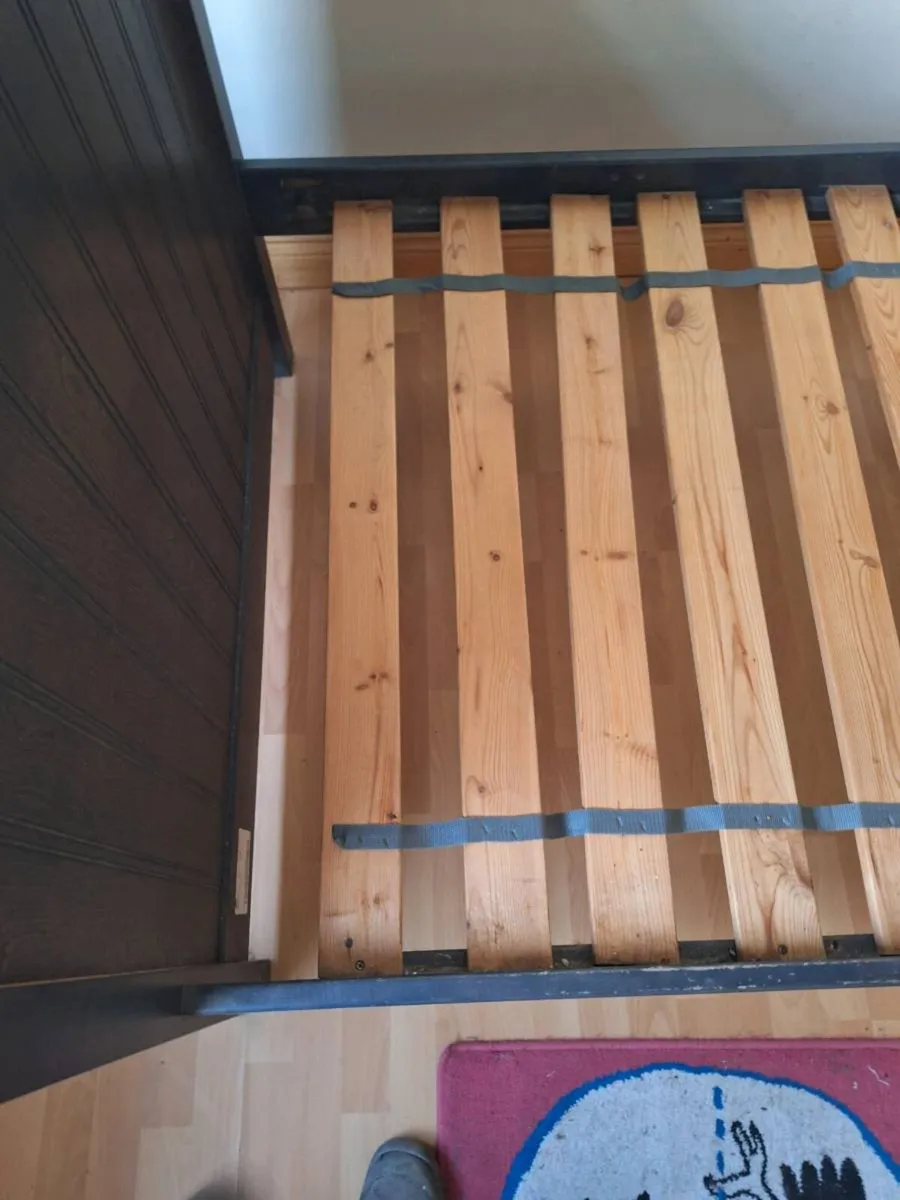 Solid Wooden Single Bed Frame (DELIVERY) - Image 4
