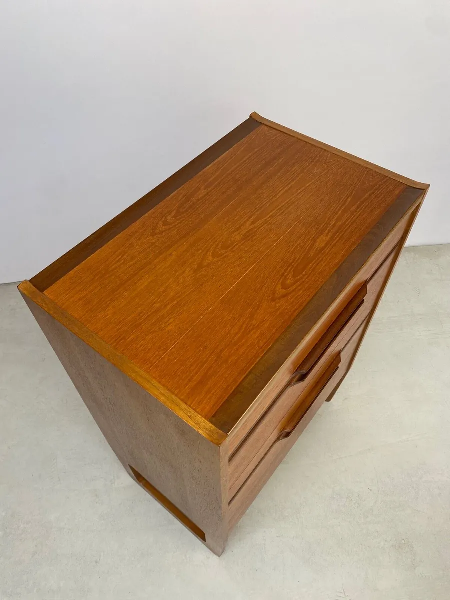 Rare Vintage Mid Century Meredew Teak Tallboy - Image 4