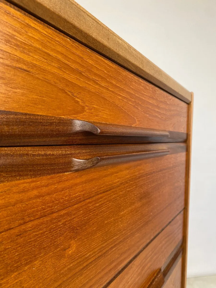 Rare Vintage Mid Century Meredew Teak Tallboy - Image 3