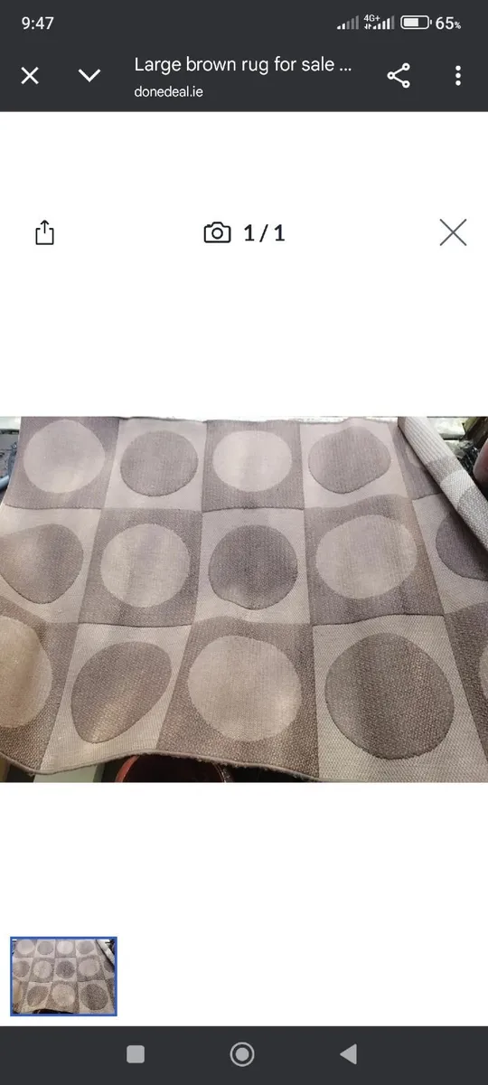 Large brown rug