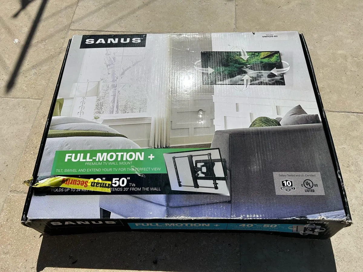 Sanus Full-Motion TV Wall Mount - Image 1