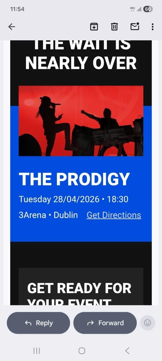 Prodigy 1xseated ticket - Image 2