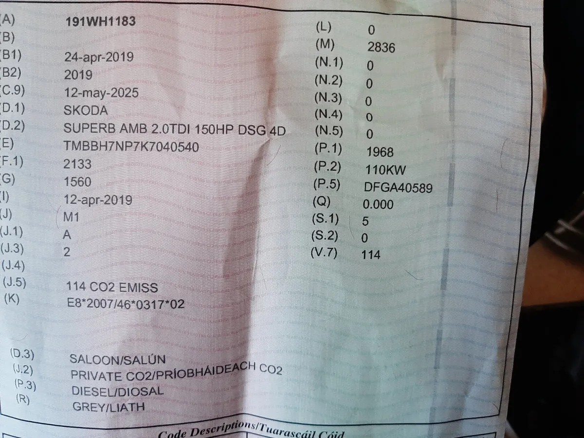 SKODA SUPERB DSG 2.0 TDI AUTOMATIC 2019 - Image 3