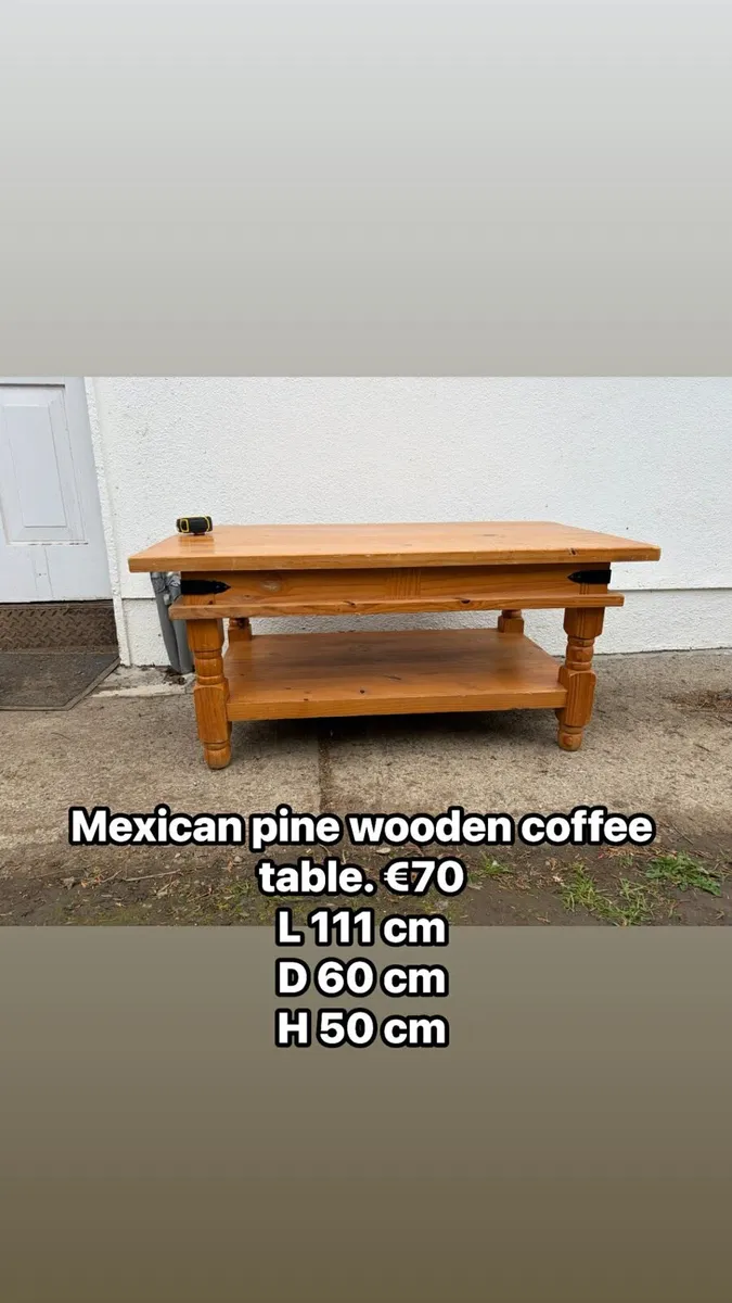 Wooden coffee table for sale - Image 1