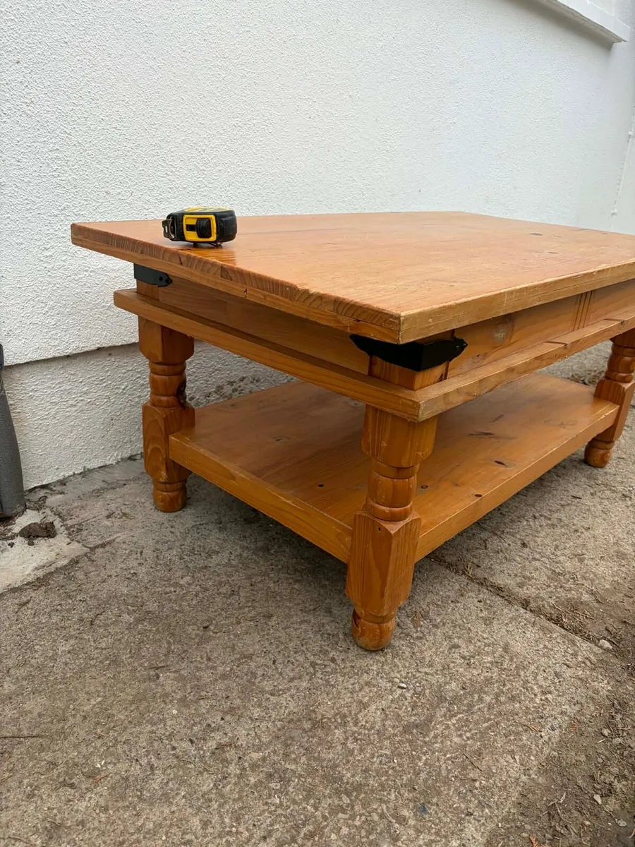 Wooden coffee table for sale - Image 4