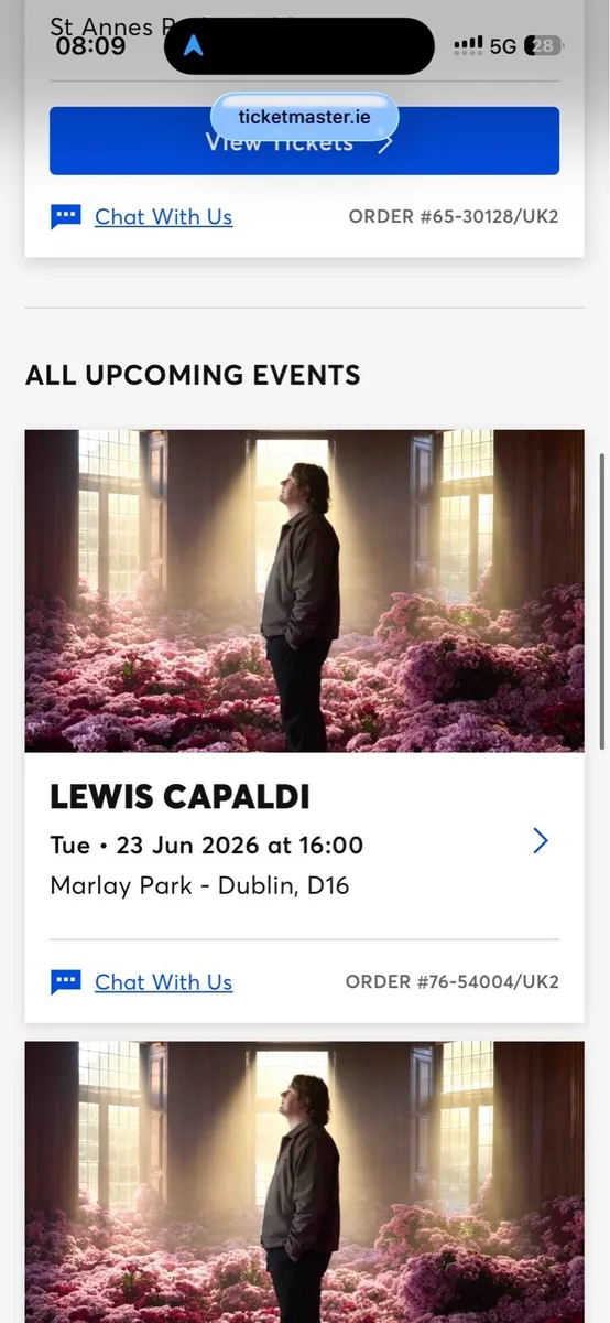 2 Lewis Capaldi tickets
