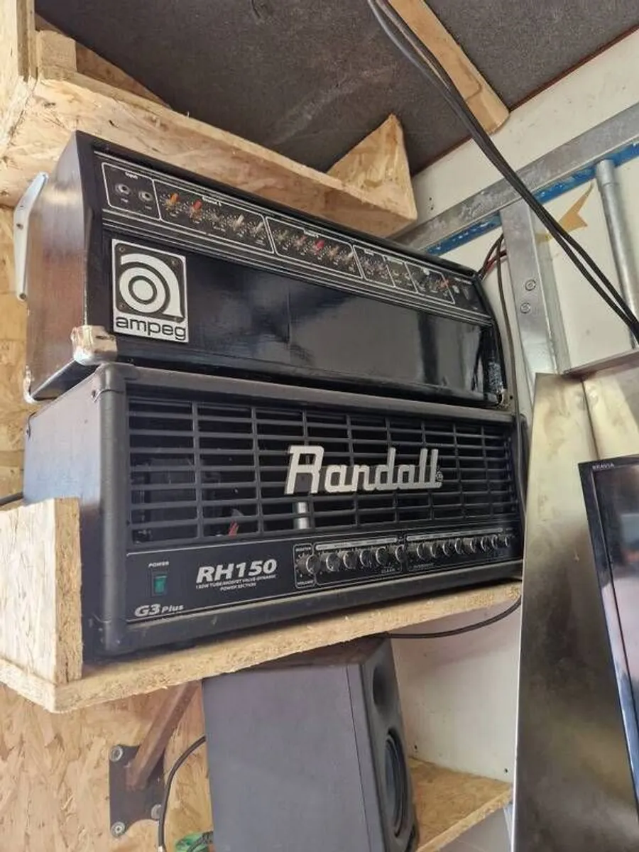 2 Randall rh150 amp heads and 2  cabs - Image 1