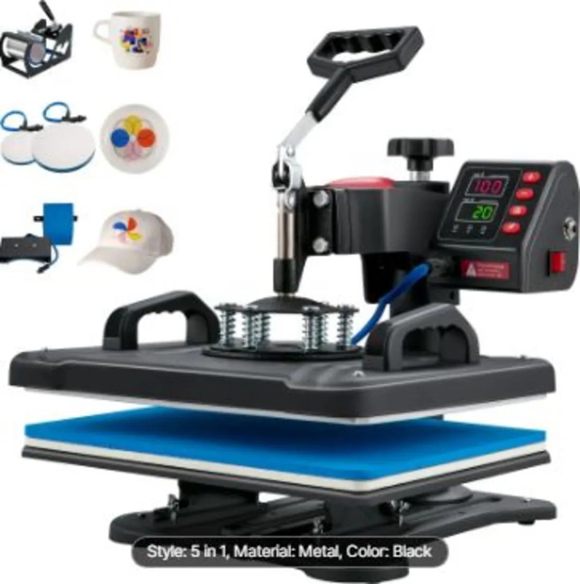 Heat Press, 5 in 1 Heat Press Machine - Image 1
