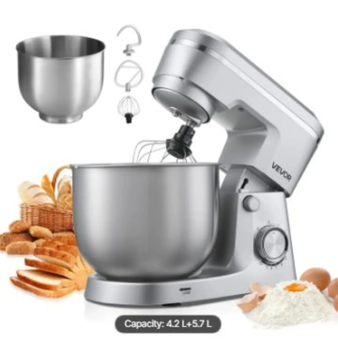 Stand Mixer, 4.2 L+5.7 L Electric - Image 2