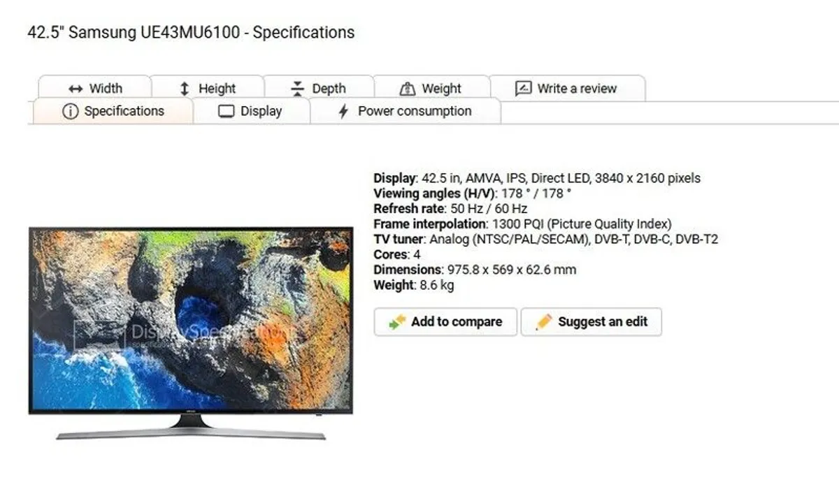 Samsung 43" Direct LED TV - Image 3