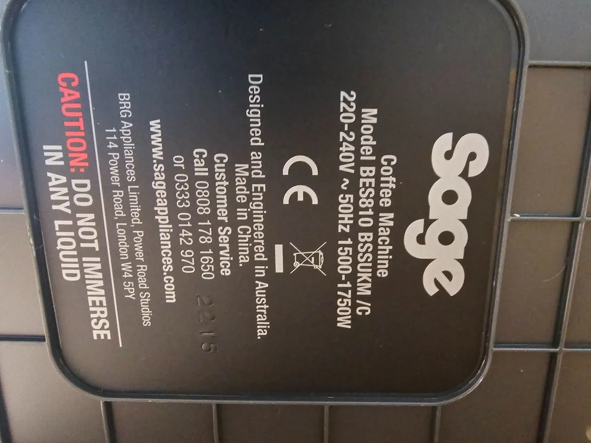 Sage Espresso Coffee Machine - Image 2