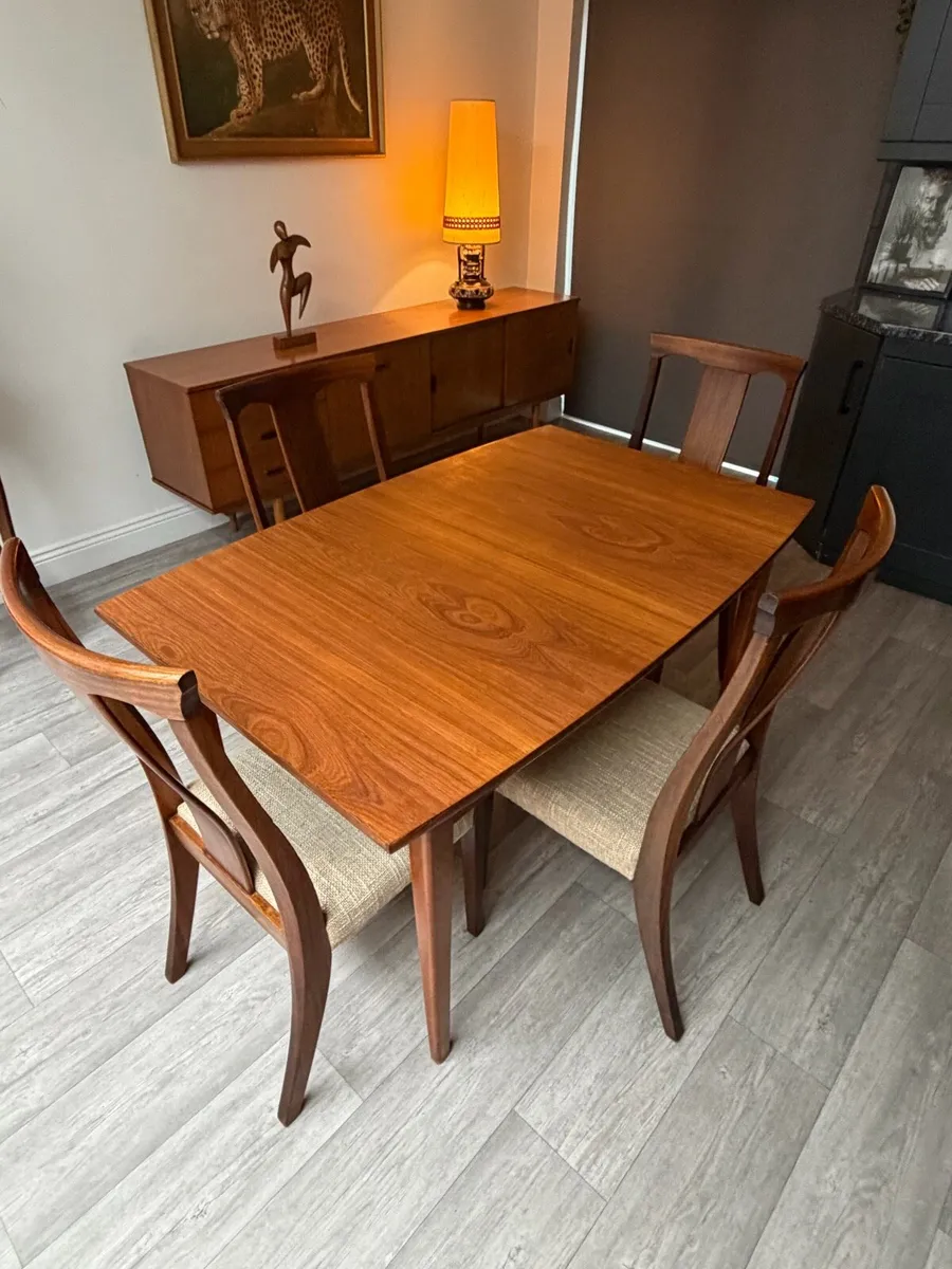 Mid Century Extendable Dining Table - Image 2