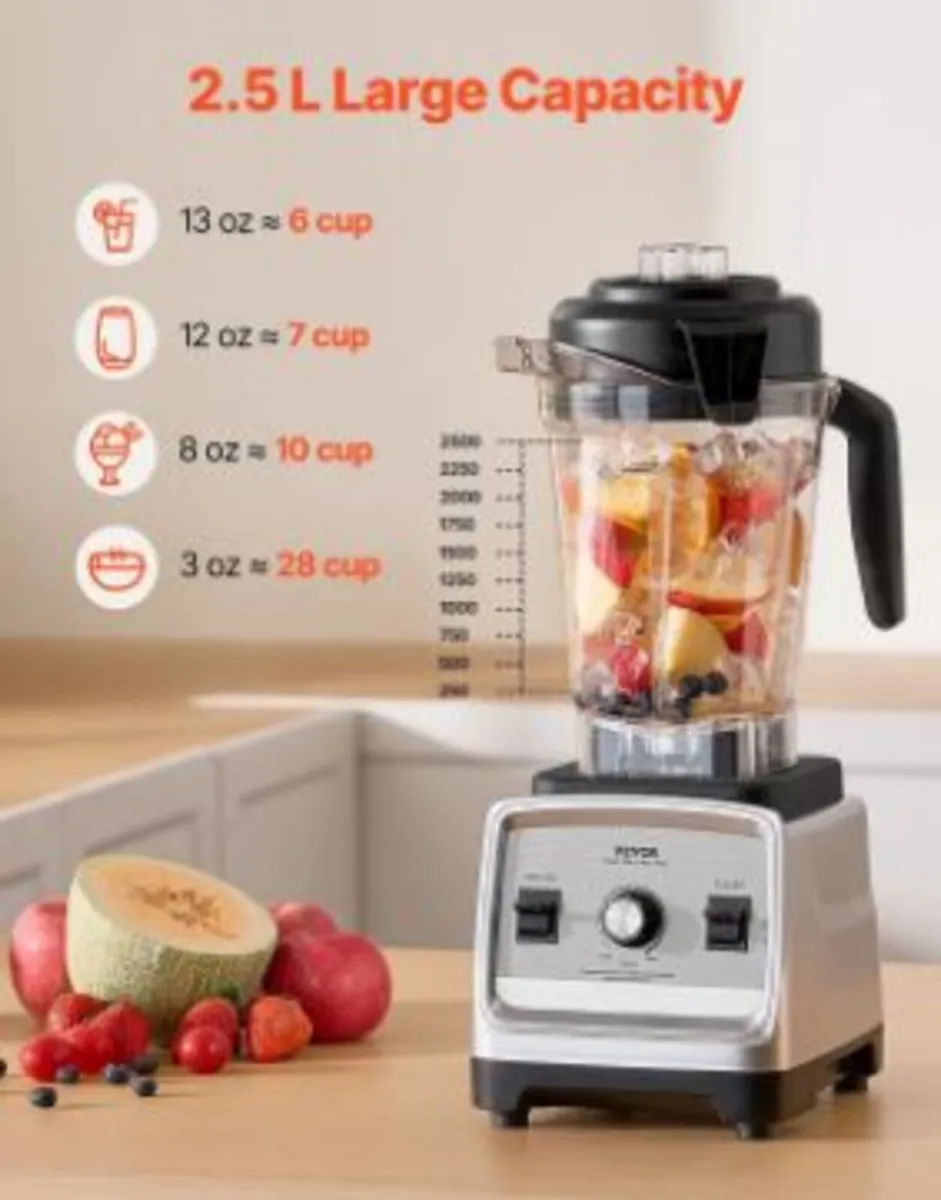 Blender for Smoothies, 85 oz 1600W, - Image 3
