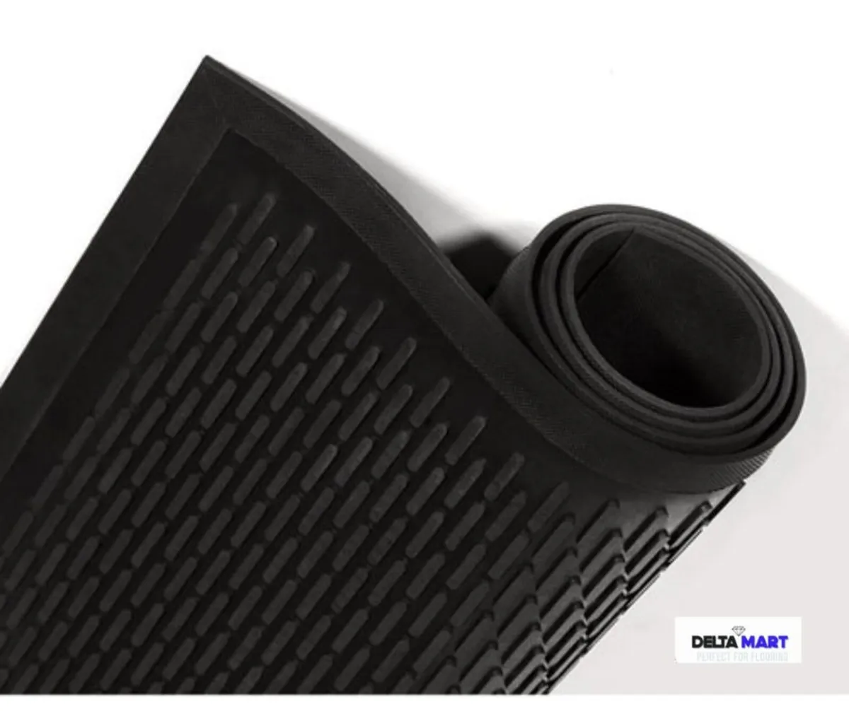 5ft x 3ft Rubber Scraper Mat – Heavy Duty Entrance - Image 2