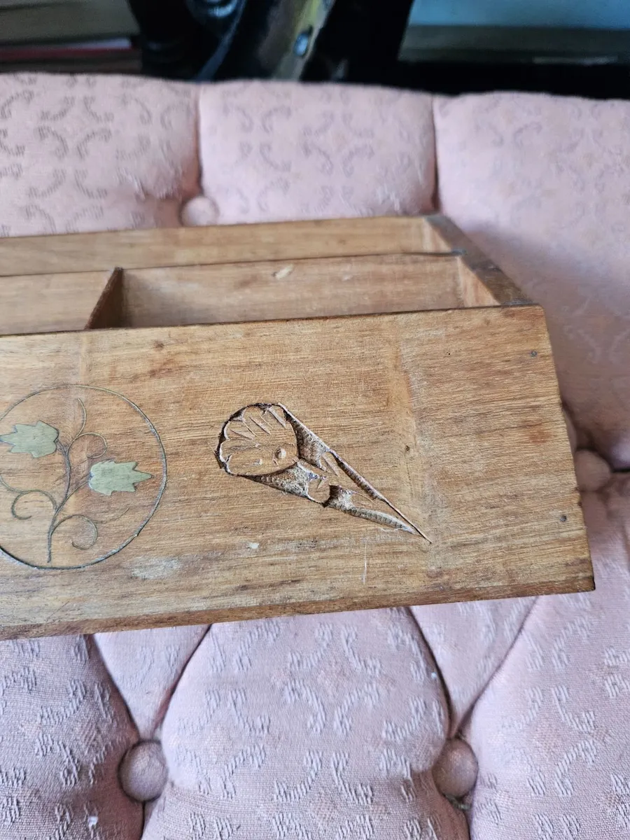 Vintage Antique Desk Top Stationery Unit - Image 2