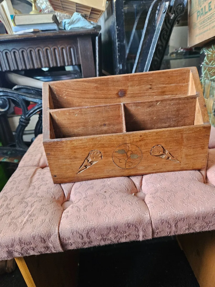 Vintage Antique Desk Top Stationery Unit - Image 1