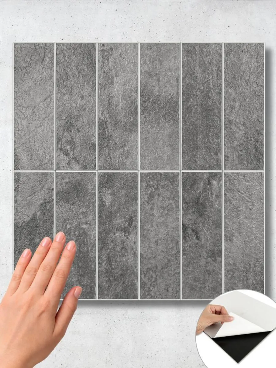 Peel & Stick Solid Composite Wall Tiles 60 Styles - Image 1
