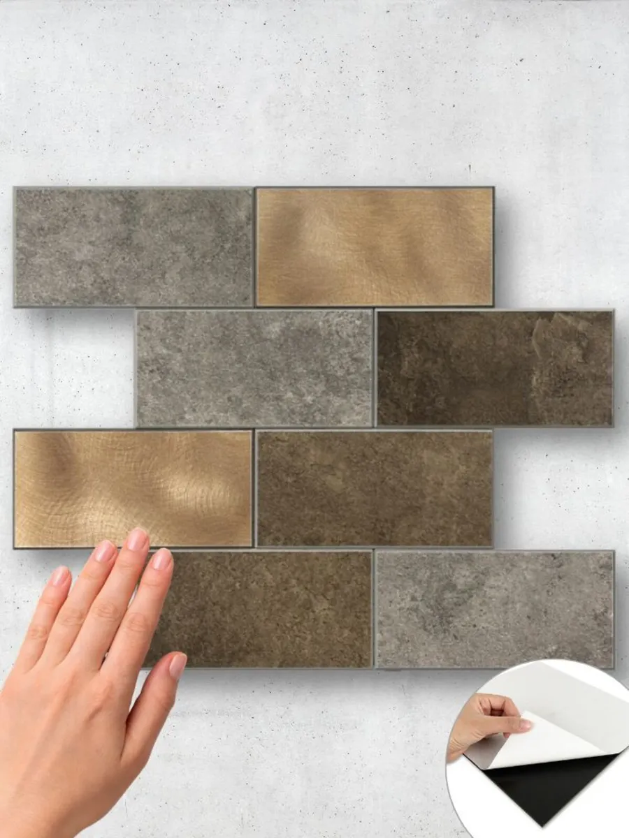 Peel & Stick Solid Composite Wall Tiles 60 Styles - Image 4