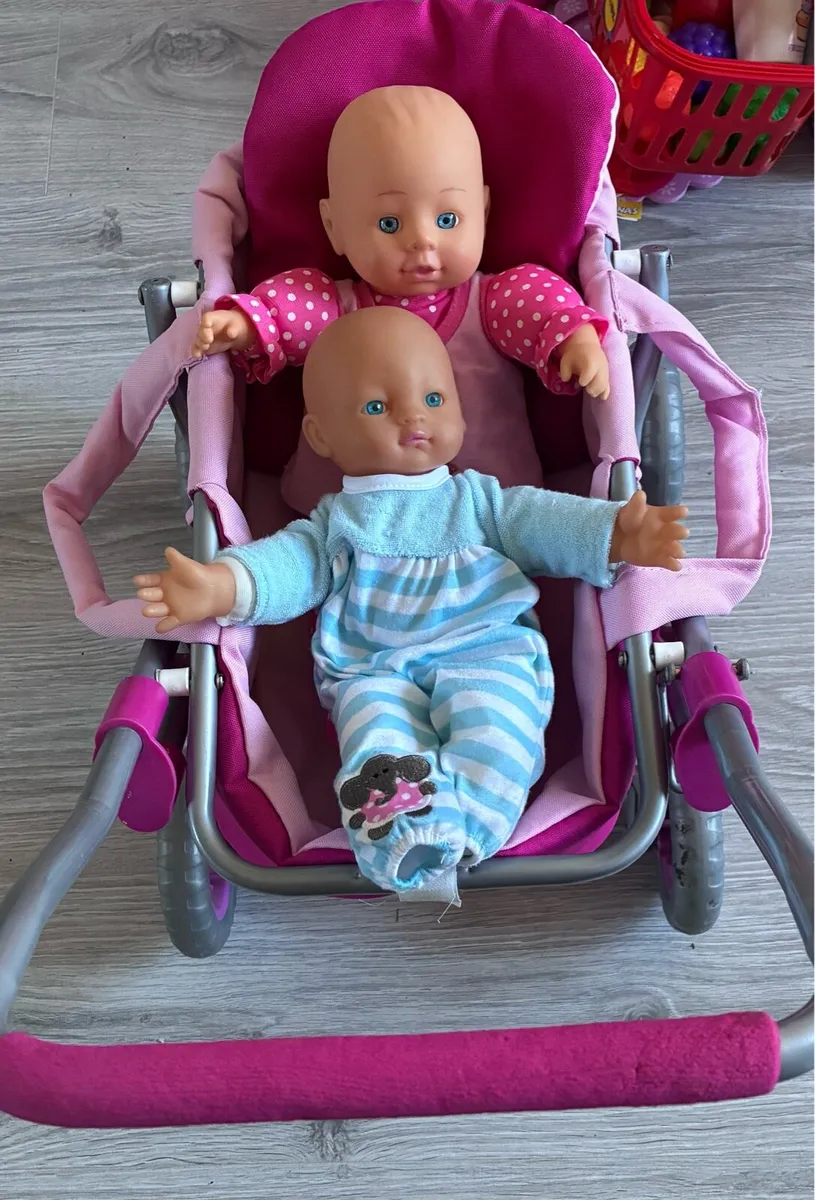 Dolls and pram