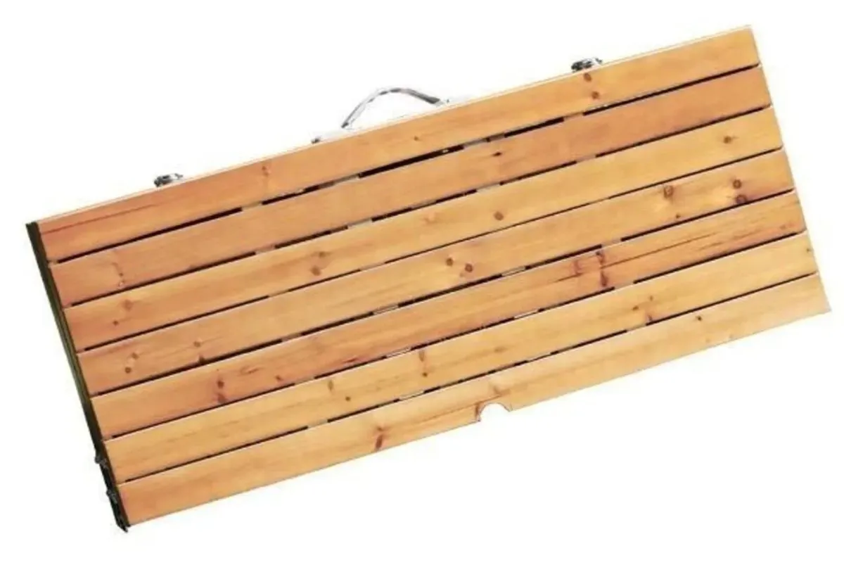 Camping Table Aluminium Foldable with Chairs Set - Image 3