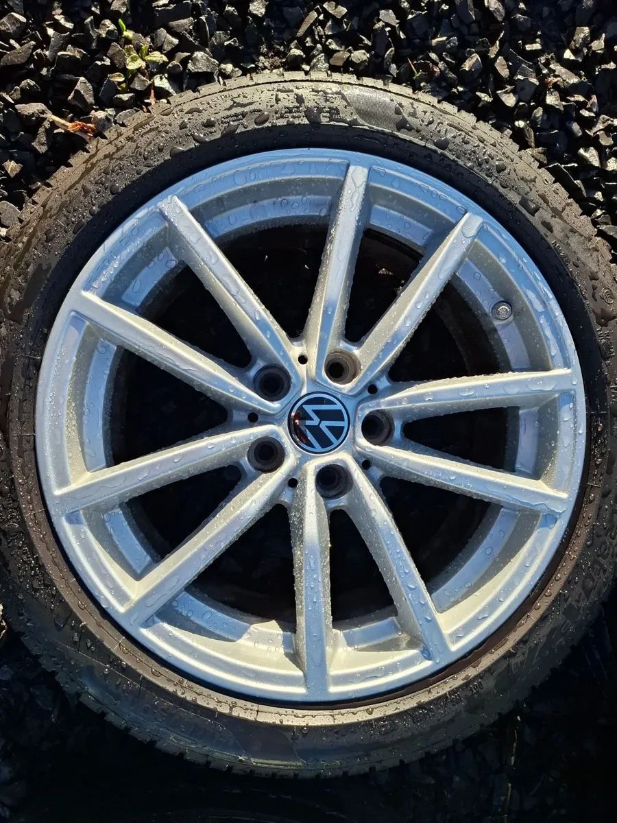 17" Vw Alloys with tyres - Image 2