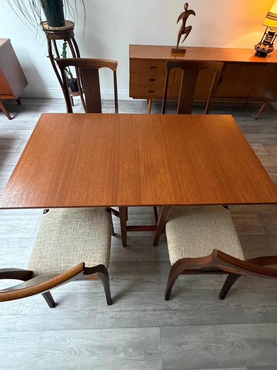 Mid Century Drop Leaf Dining Table - Image 2