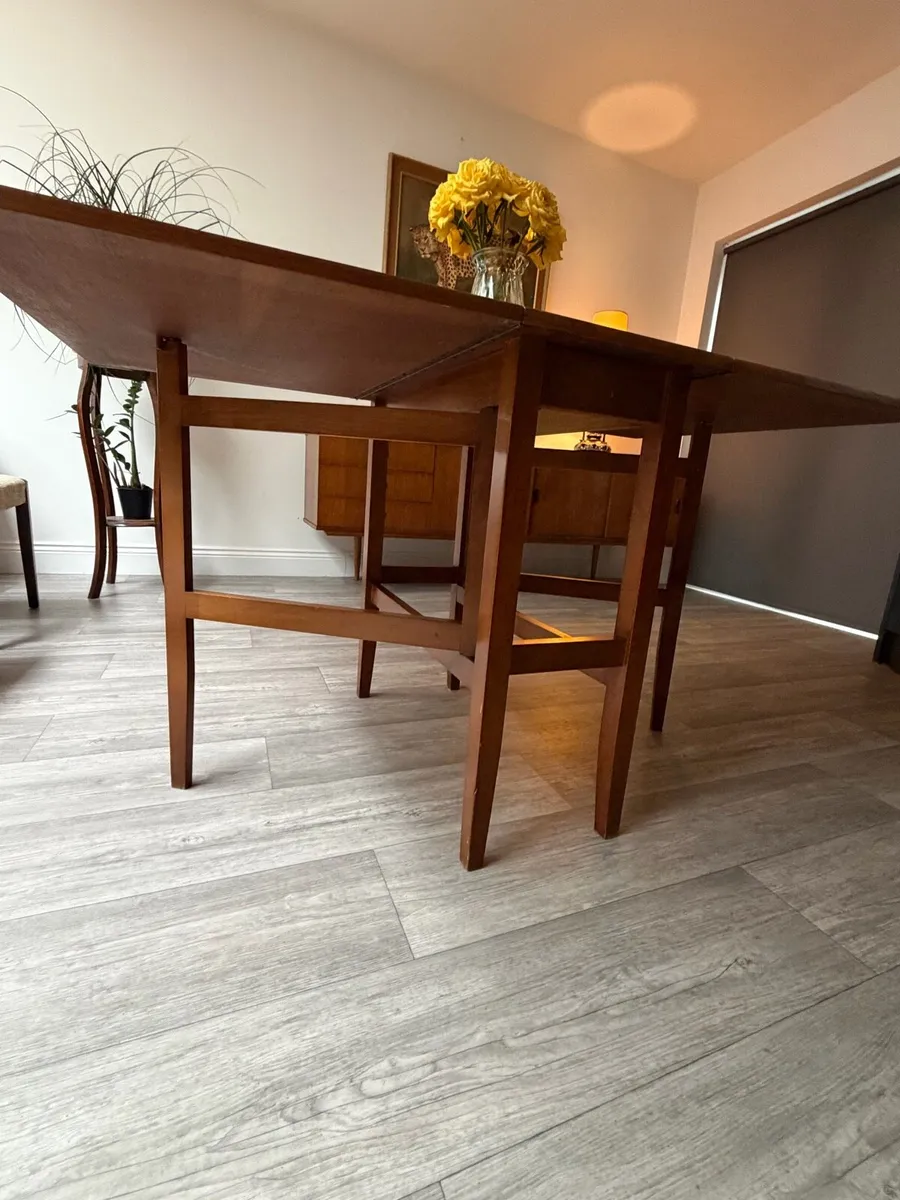 Mid Century Drop Leaf Dining Table - Image 4