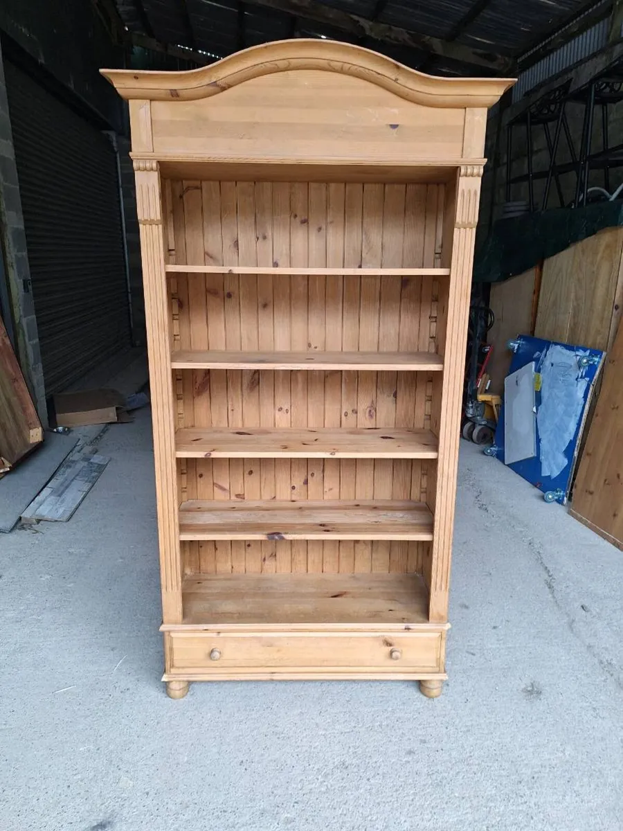 Solid Pine Bookcase – Large (DELIVERY) - Image 1
