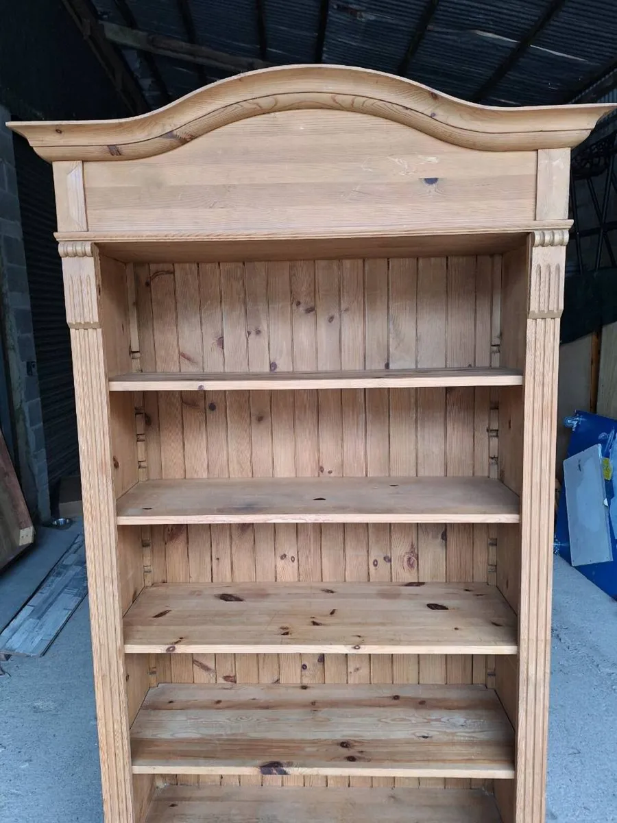 Solid Pine Bookcase – Large (DELIVERY) - Image 2