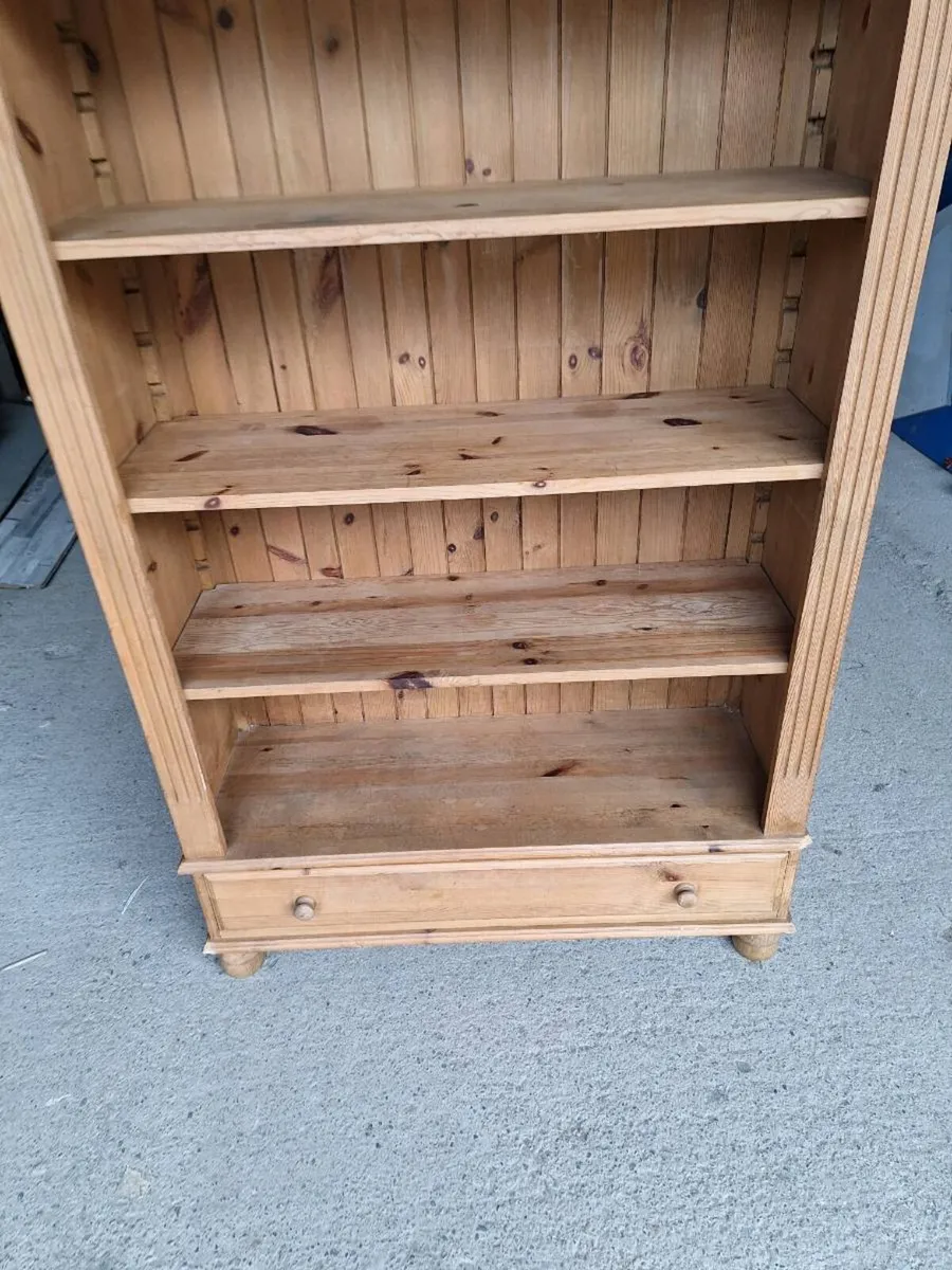 Solid Pine Bookcase – Large (DELIVERY) - Image 3