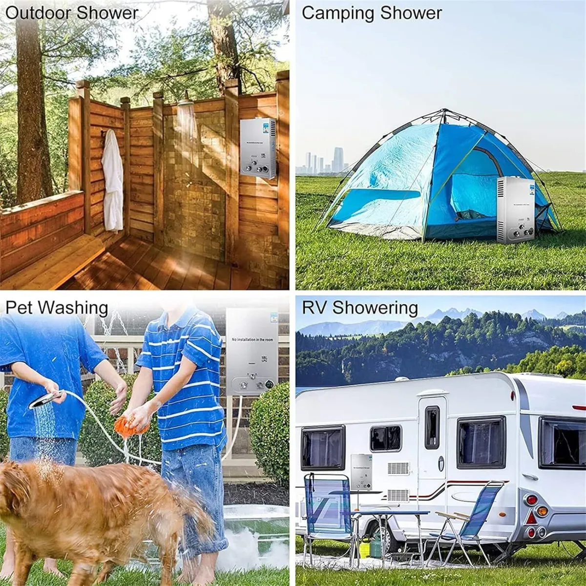 18L Instant Gas Hot Water Heater Tankless Boiler - Image 2