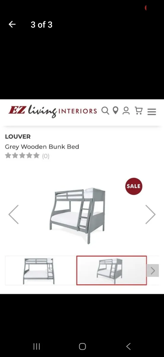 Solid Wooden Bunk Bed (DELIVERY) - Image 3