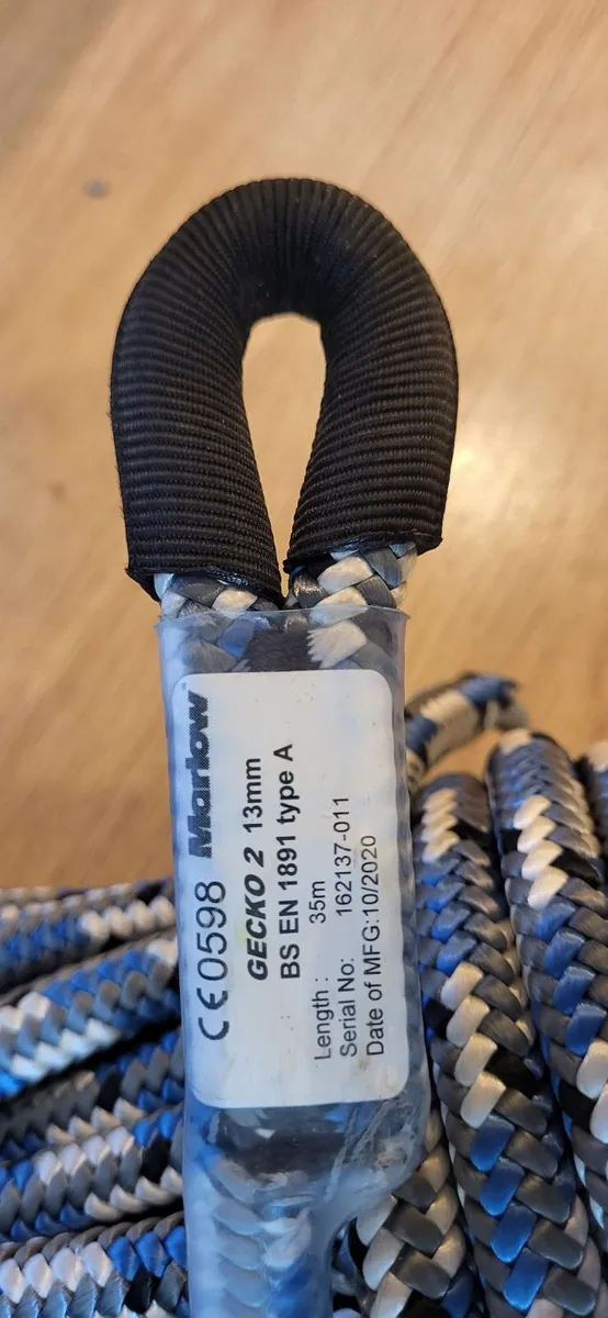 Marlow Gecko 13mm Tree Climbing Rope 35m Like New! - Image 2