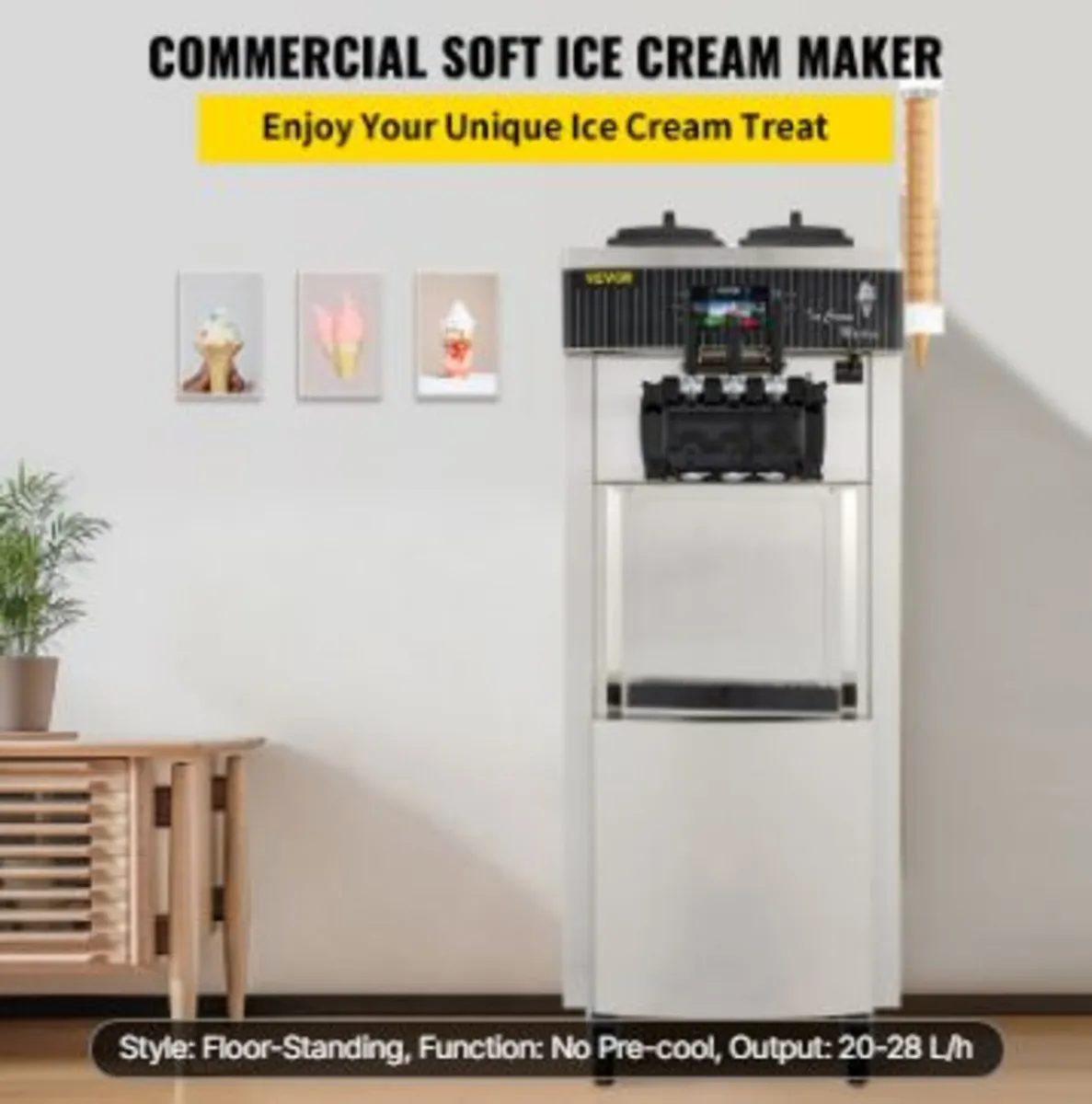 Soft Ice Cream Machine 2200W - Image 2