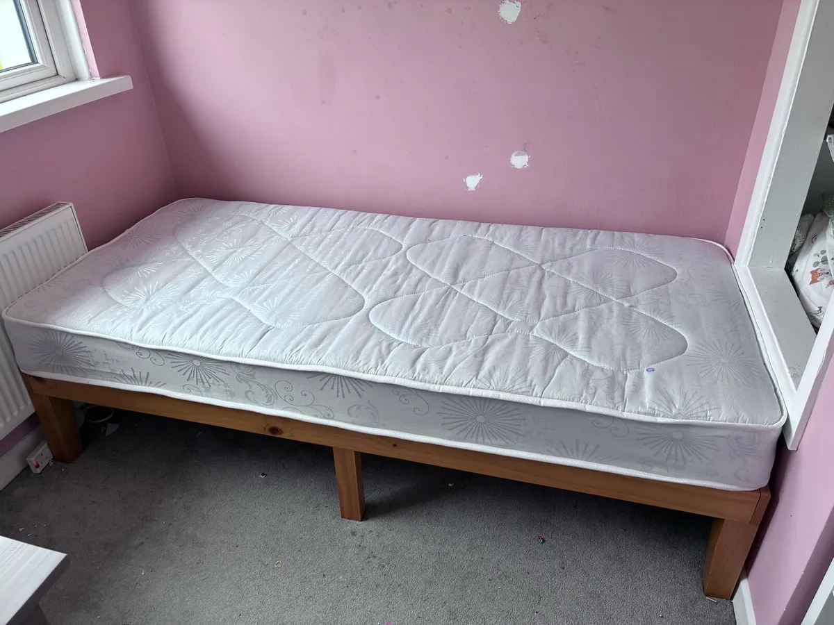 Wooden Single Bed - Image 2