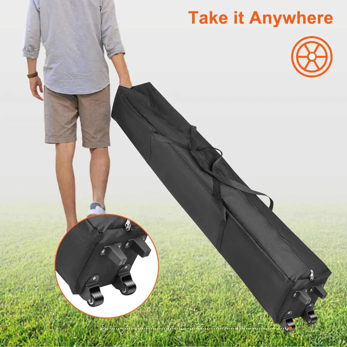 Gazebo Tent Pop Up Canopy 10x10FT with Sidewalls - Image 4