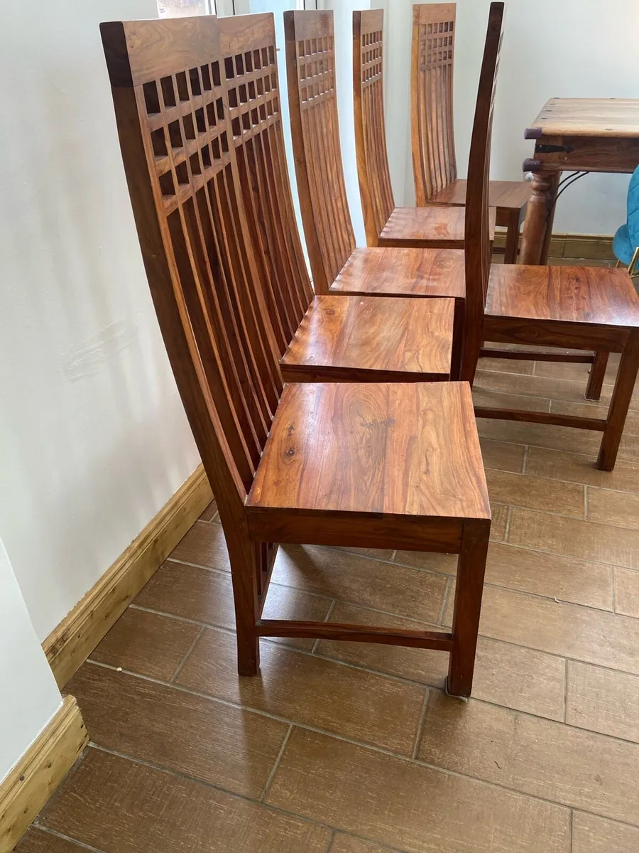 Kitchen Chairs x6 - Image 3