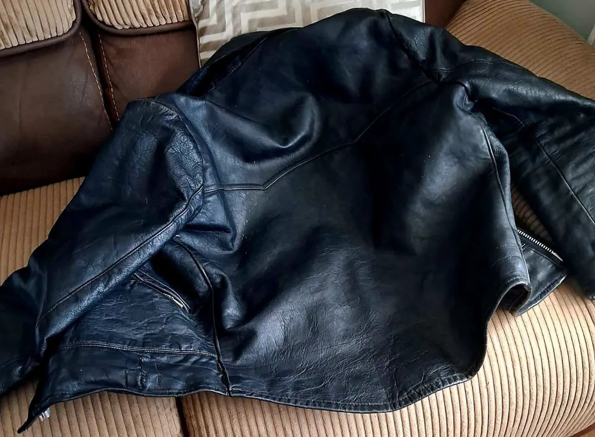 Vintage biker jacket unisex - Image 1