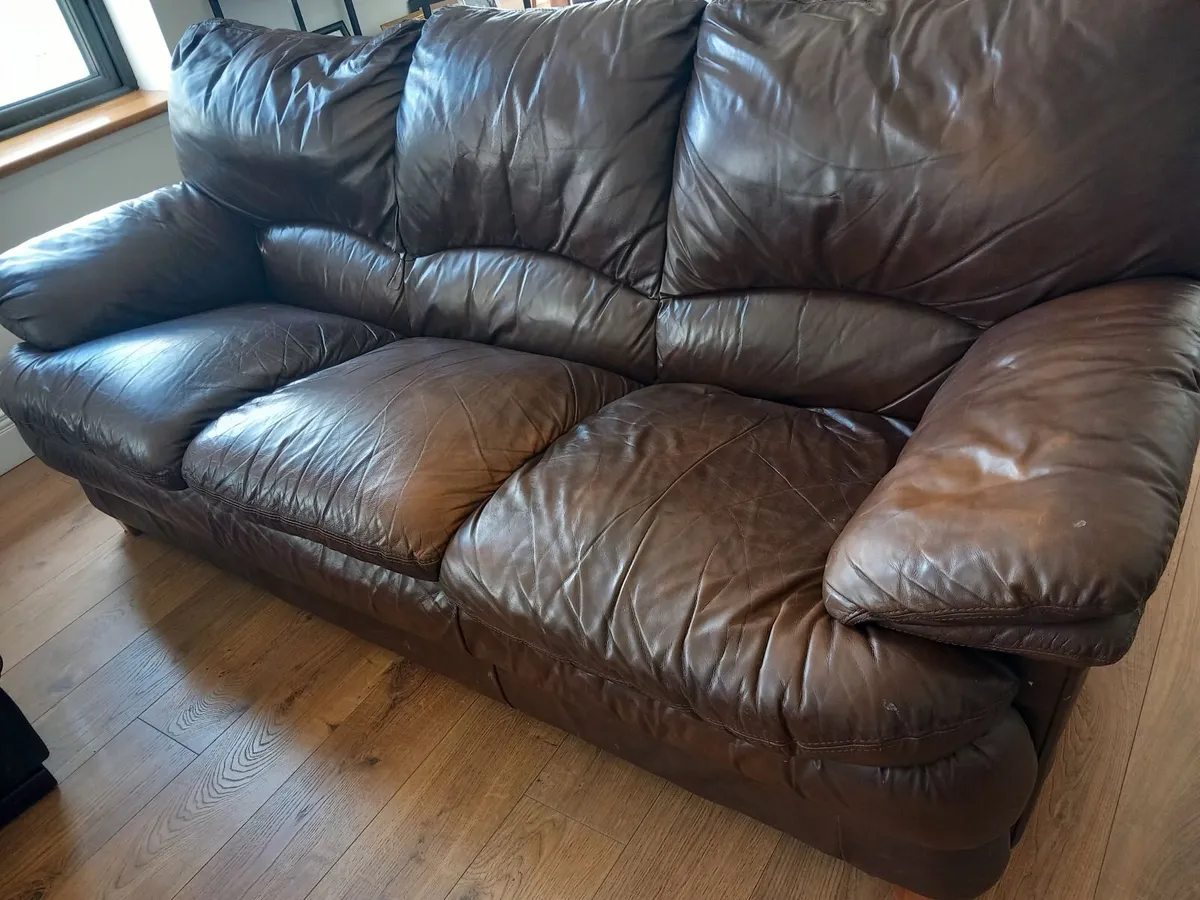 Leather Couch for Sale - Image 1