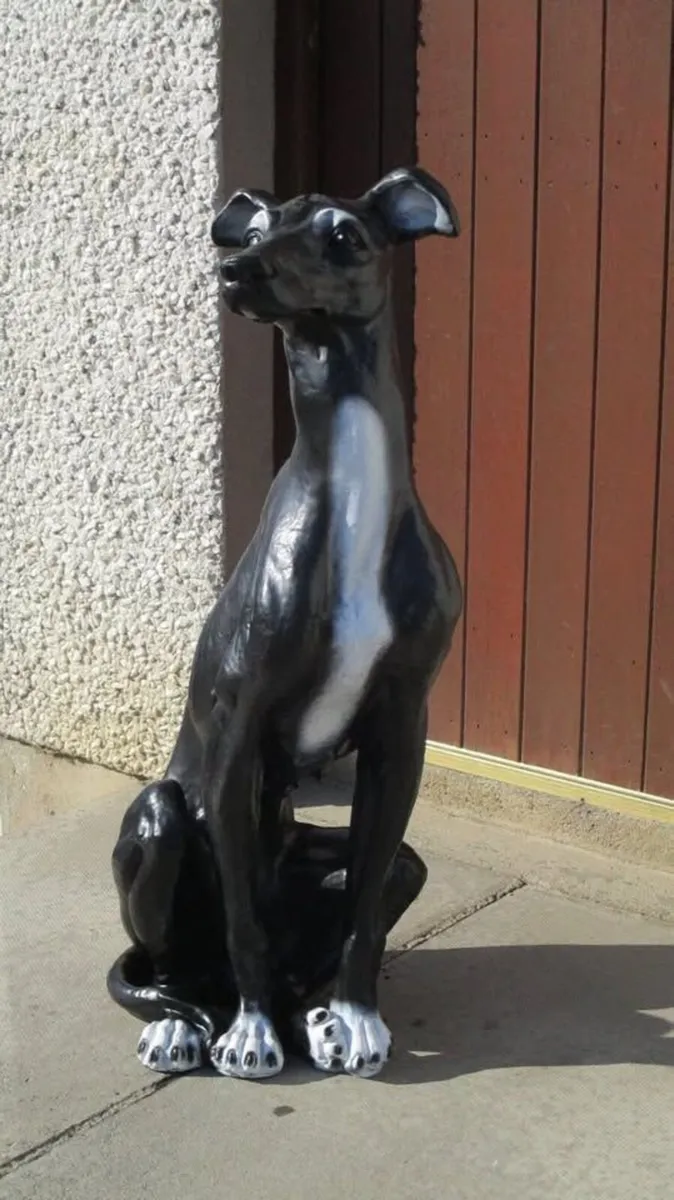 Large Lurcher / Greyhound Statue - Image 3