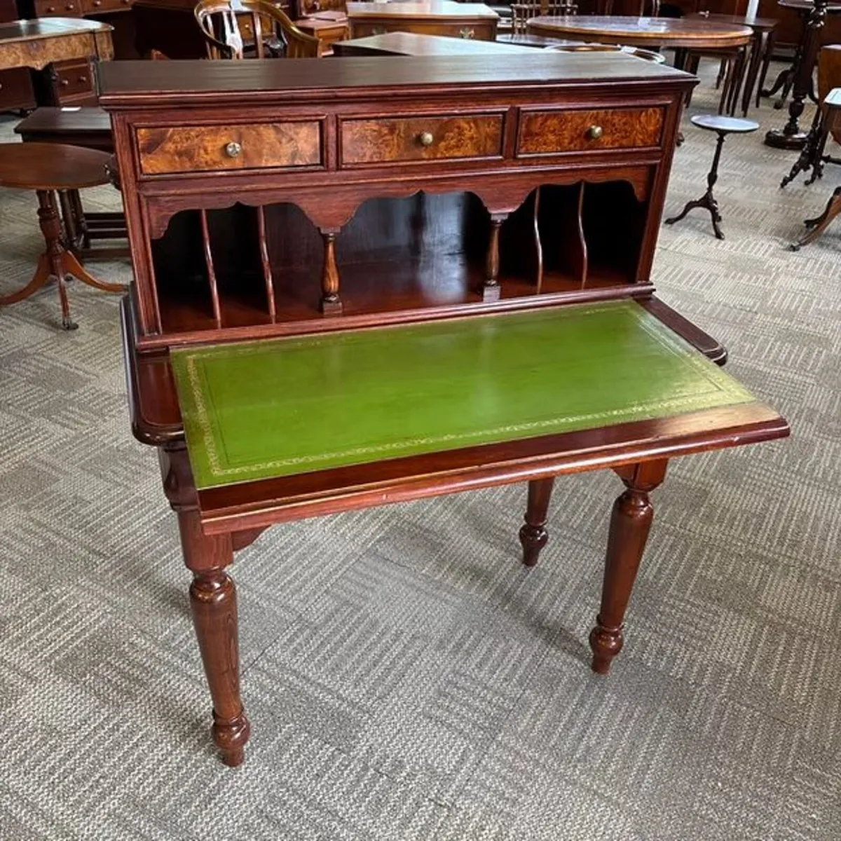 19th-century mahogany writing desk