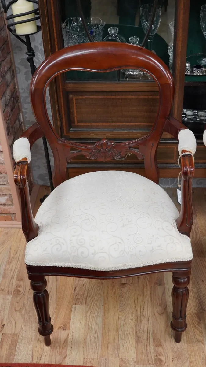 Pair of Mahogany Armchairs - Image 2