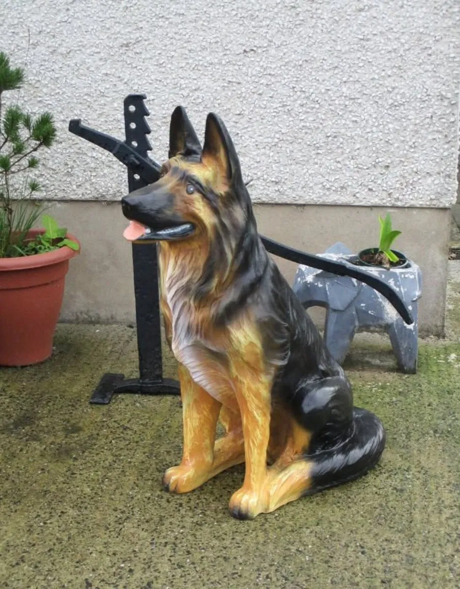 Large German Shepherd Statue - Image 1