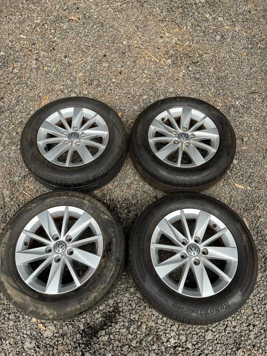 15’ Genuine VW GOLF CADDY 5x112 alloy wheels - Image 1