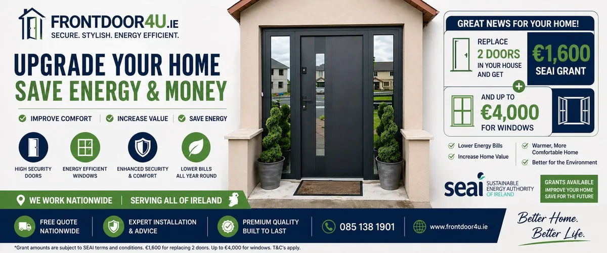 Doors Sale and installation1600eSeai grant.All Irl - Image 1