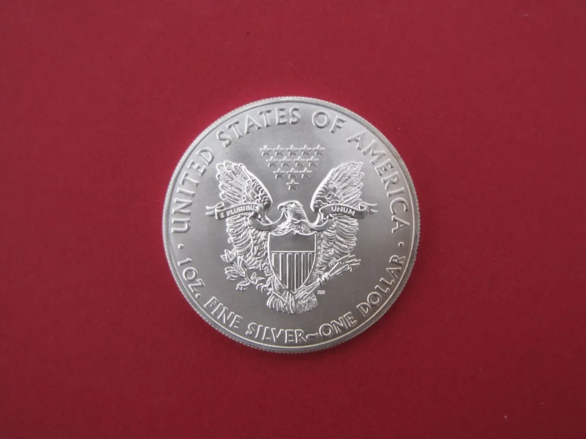 Five American Silver Eagle Coins - Image 3