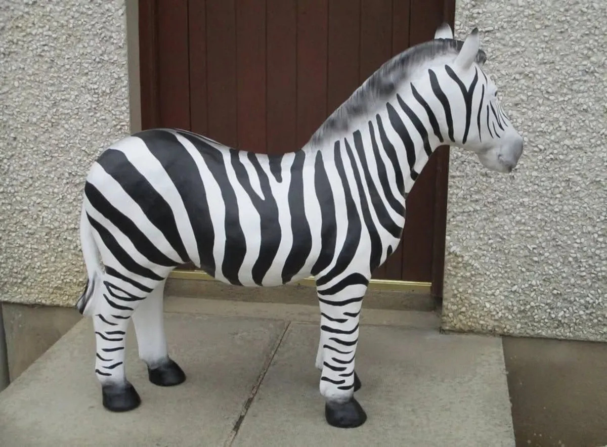Large Zebra Statue - Image 3