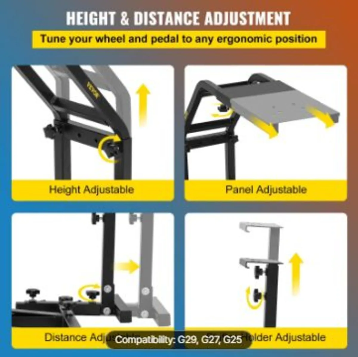 G29, G27 and G25 Racing Simulator Steering Wheel - Image 4