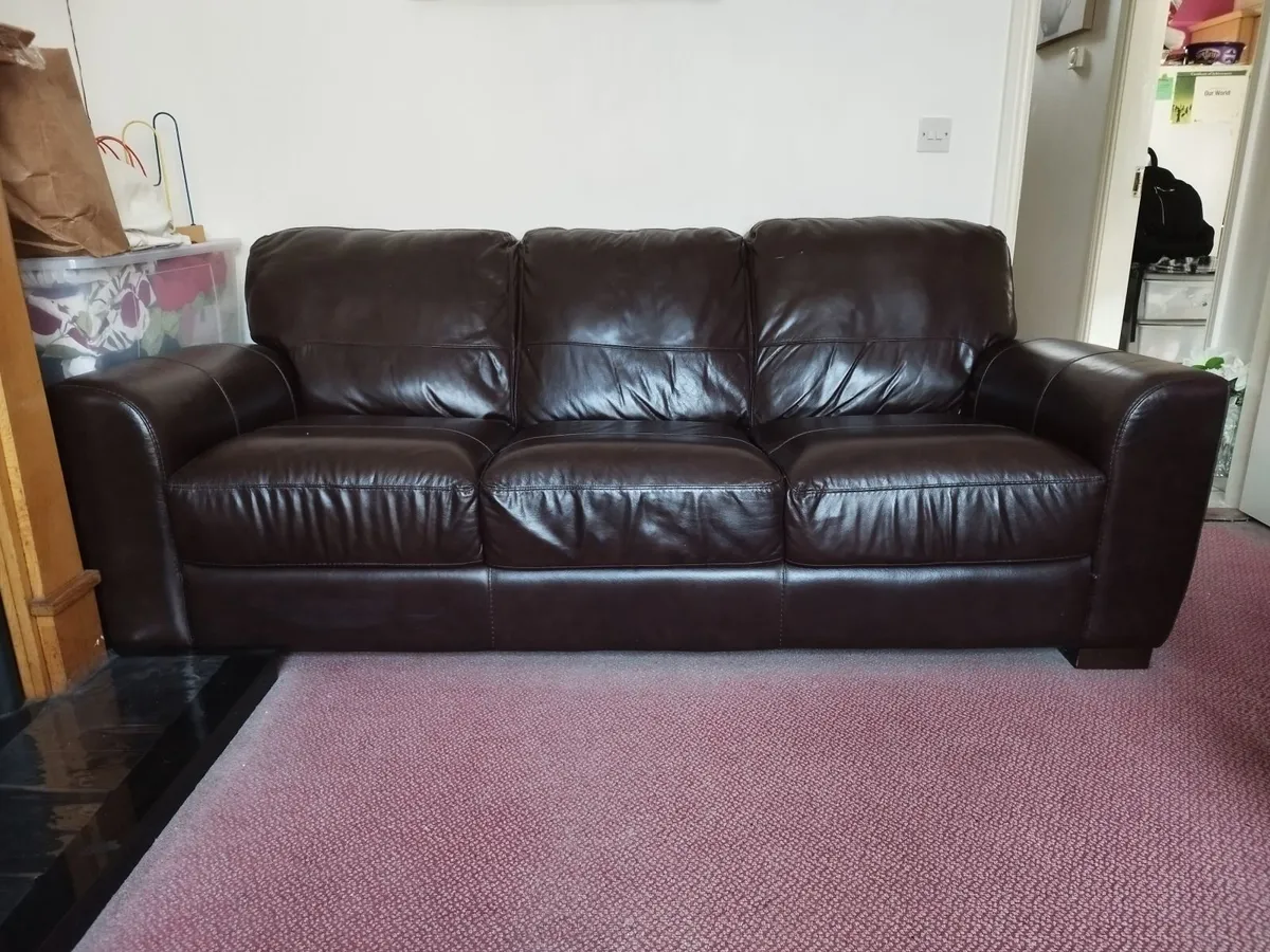 Leather Sofa/Couch - Image 2