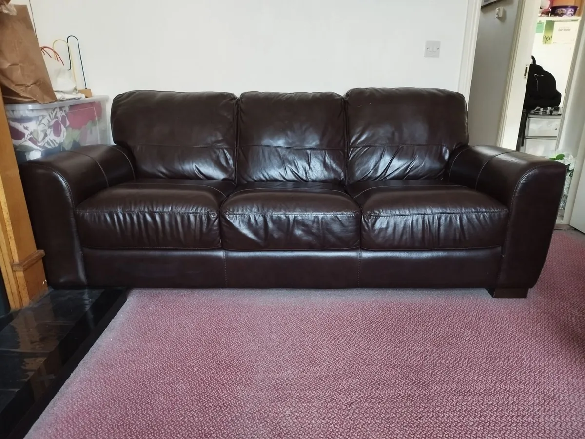 Leather Sofa/Couch - Image 3